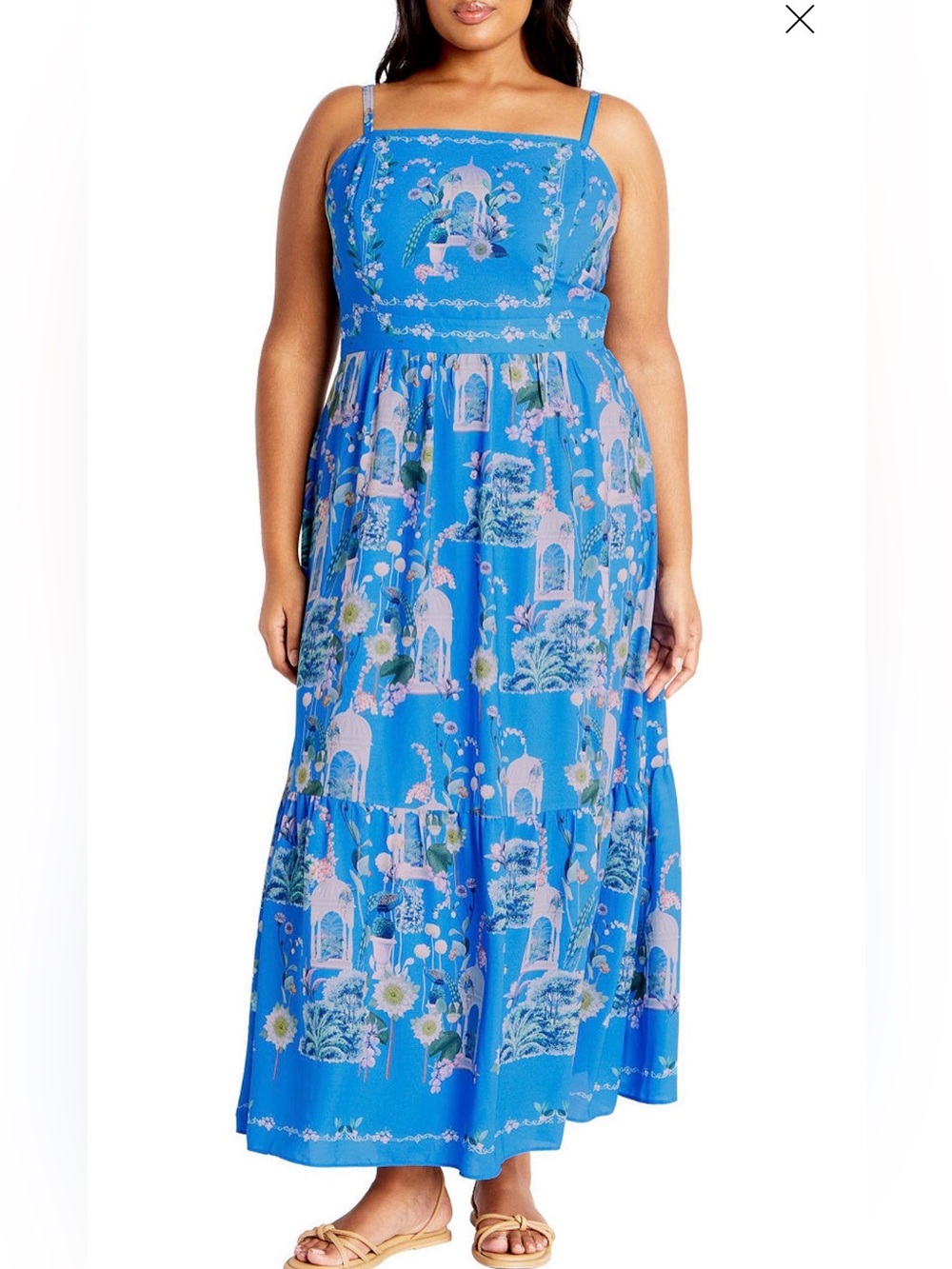 City Chic Molly Print Maxi Dress